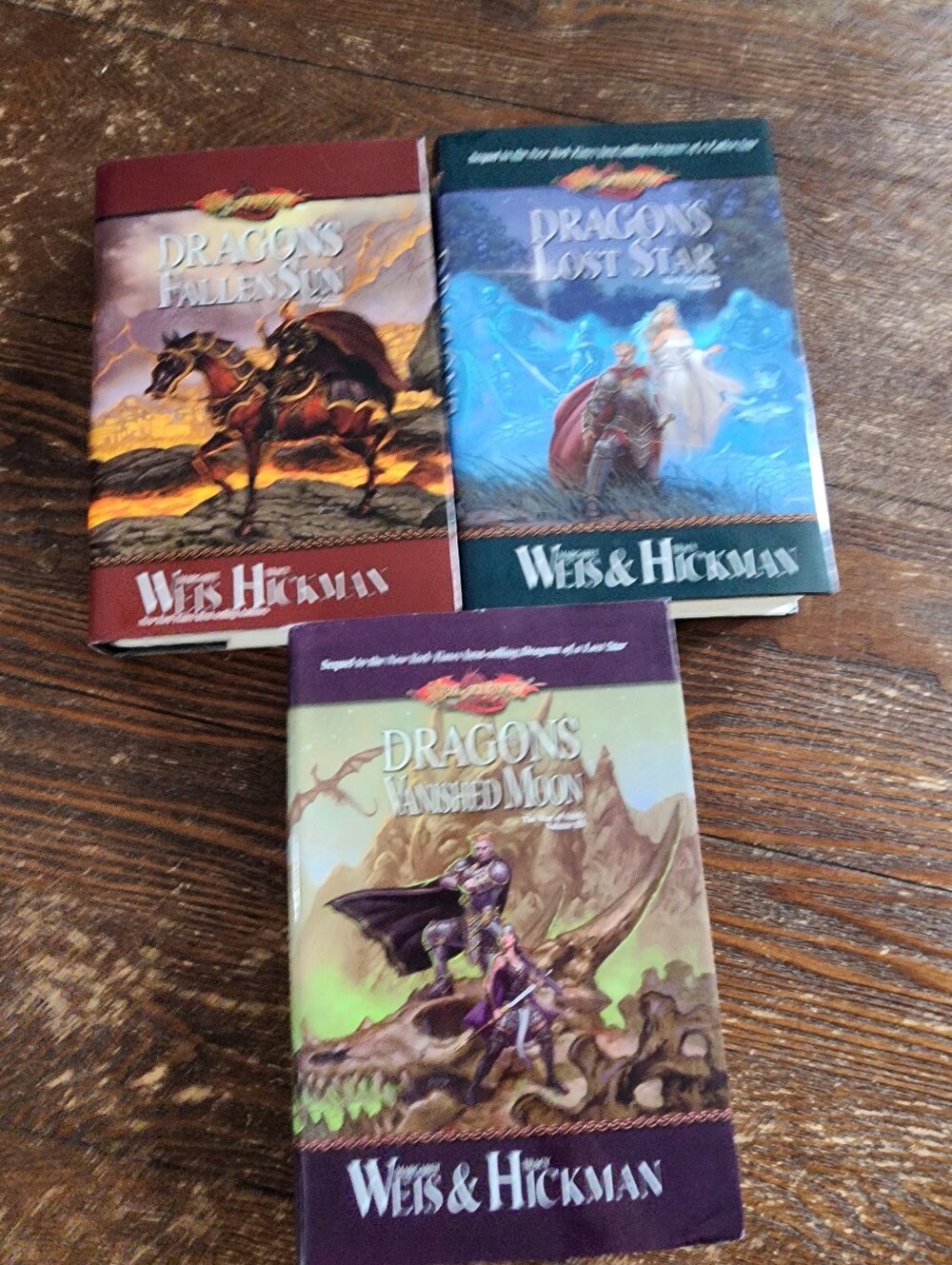 Book Bundle : Dragon's Vanished Moon, Fallen Sun & Lost Star -all HARDCOVER